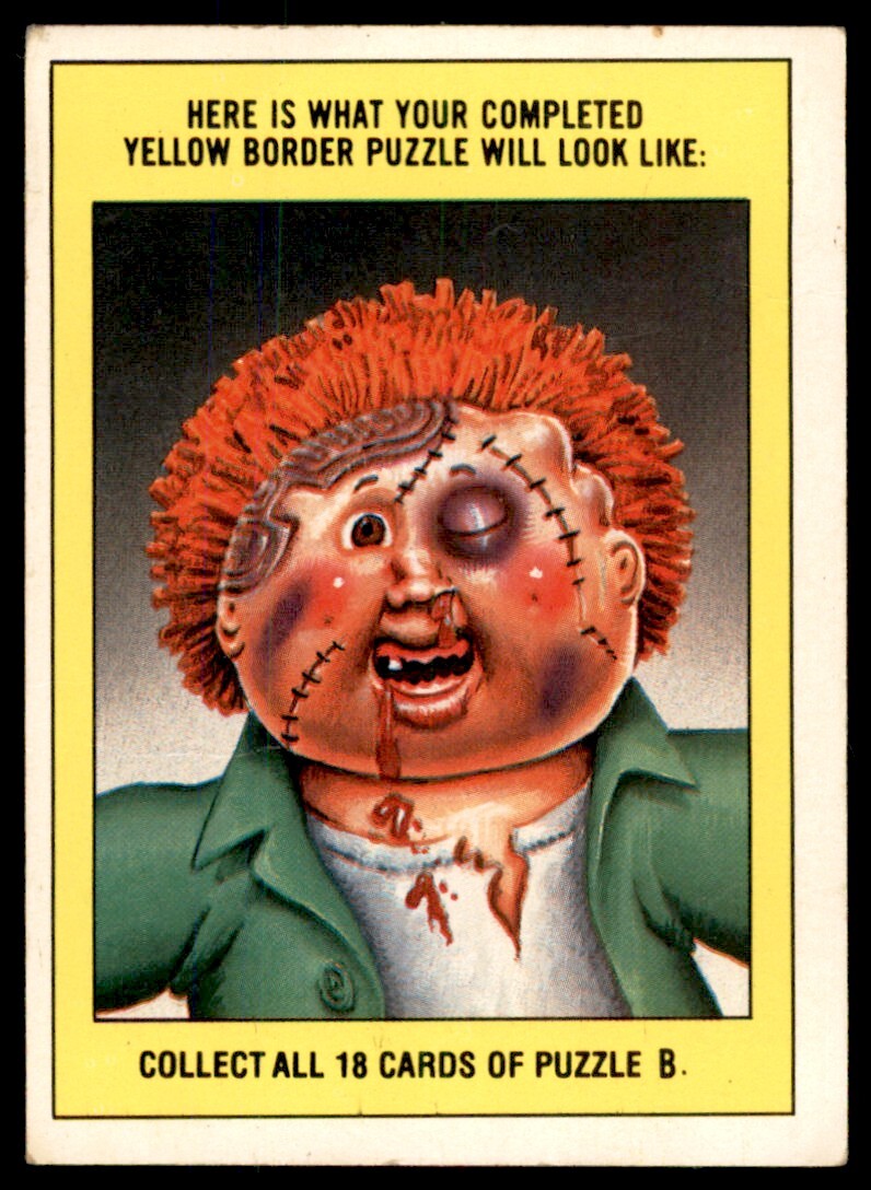1986 Garbage Pail Kids Card Croakin' Colin #109B