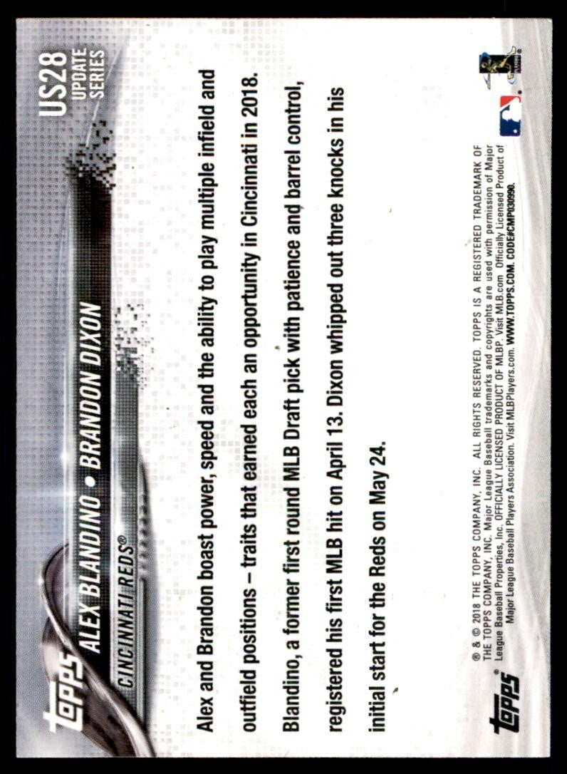 2018 Topps Alex Blandino/Brandon Dixon Baseball Cards #US28