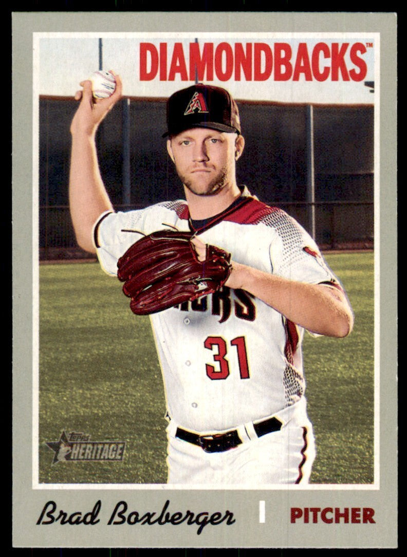 2019 Topps Heritage Brad Boxberger Baseball Cards #268