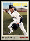 2019 Topps Heritage Orlando Arcia Baseball Cards #53