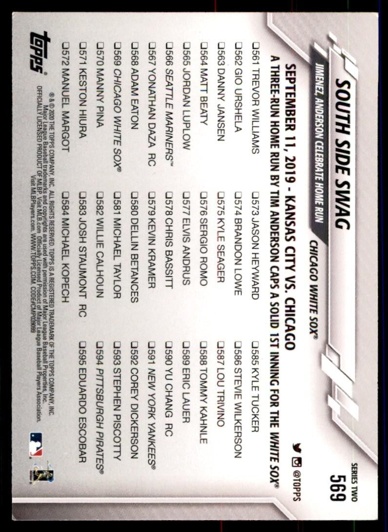 2020 Topps. South Side Swag A Baseball Cards #569