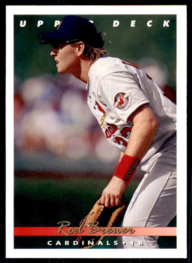 1993 Upper Deck Rod Brewer Baseball Cards #381