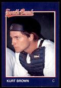 1988 Grand Slam Kurt Brown Baseball Card #13