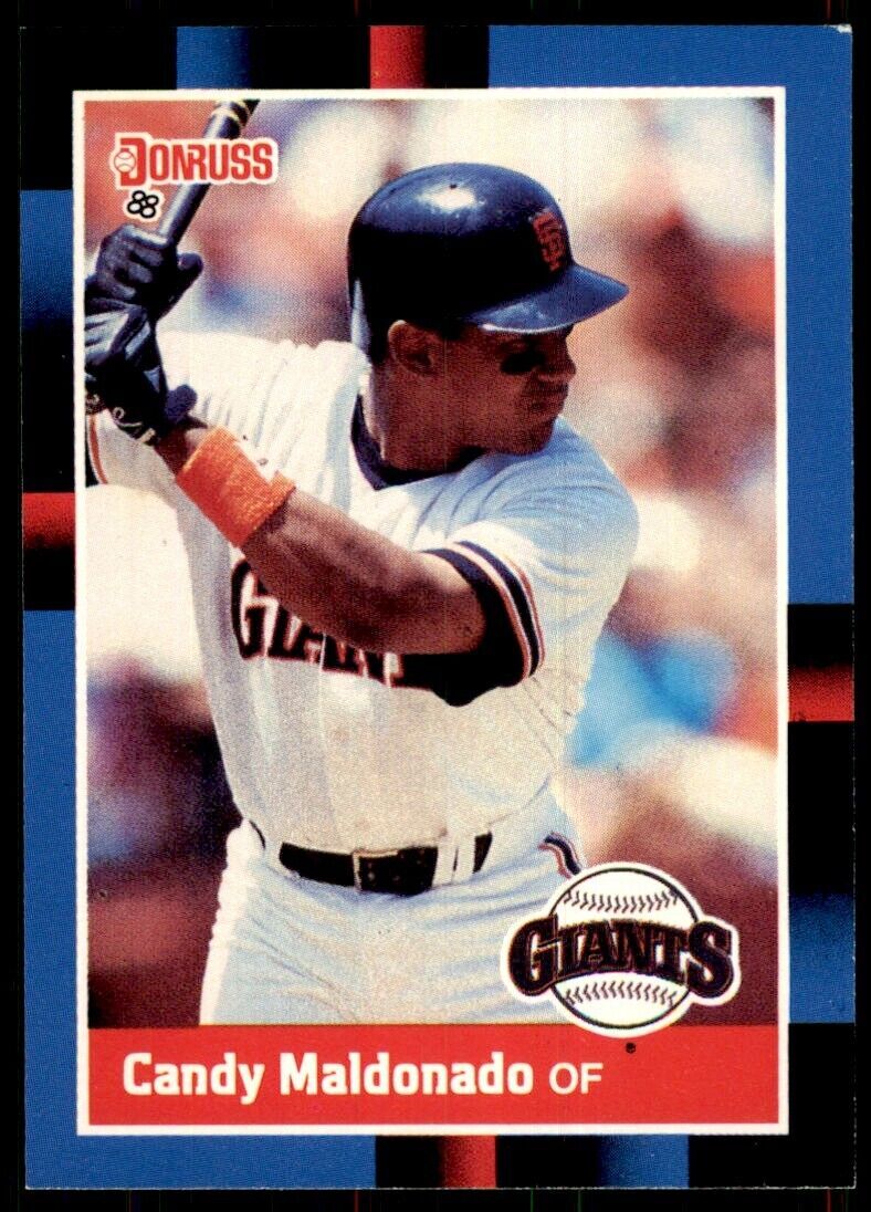 1988 Donruss Candy Maldonado Baseball Cards #391