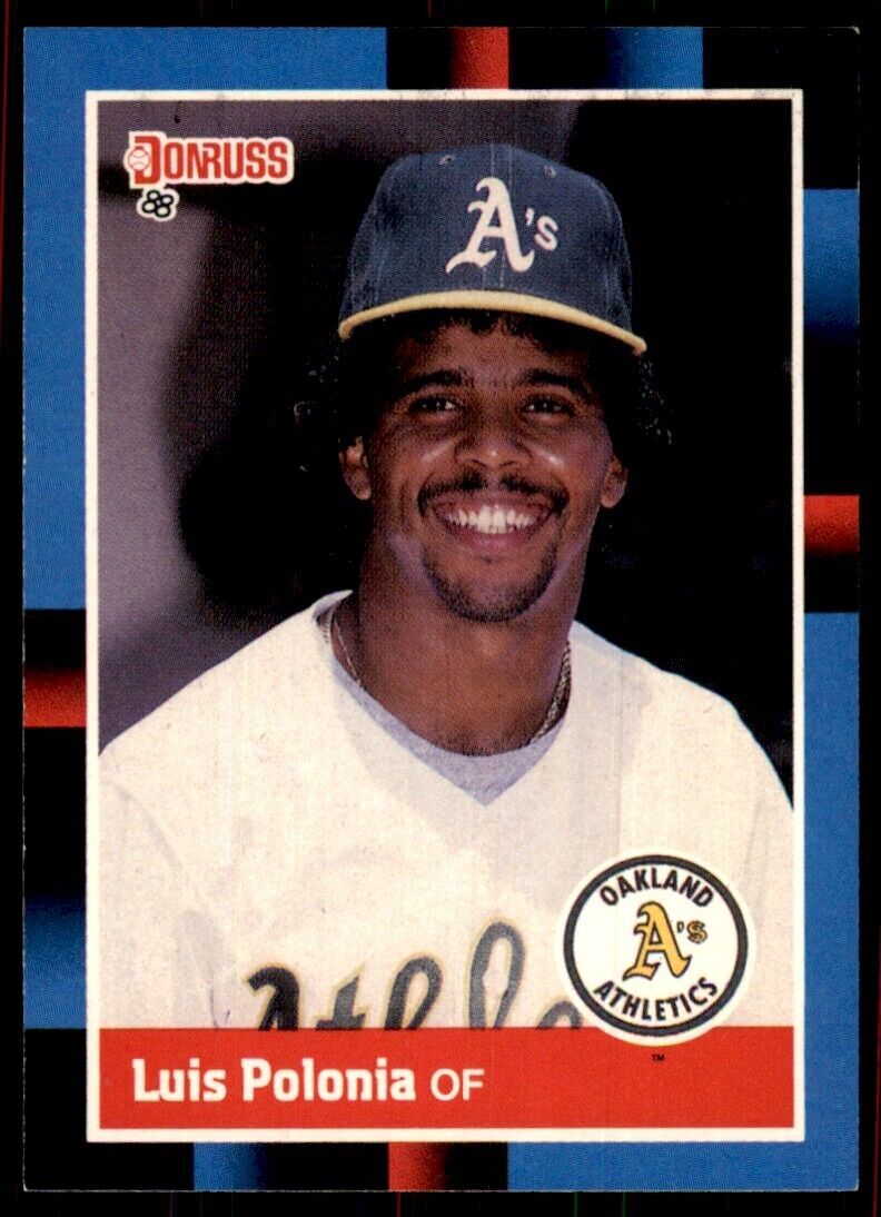 1988 Donruss Luis Polonia Baseball Cards #425