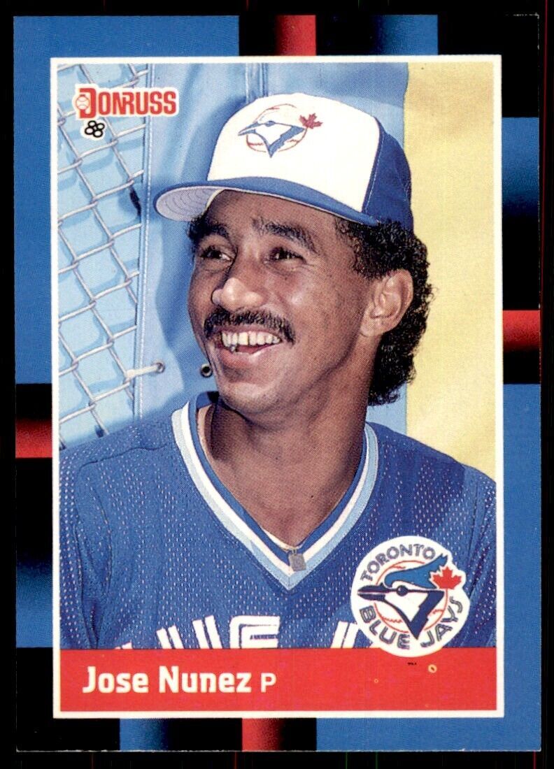 1988 Donruss Jose Nunez Baseball Cards #611