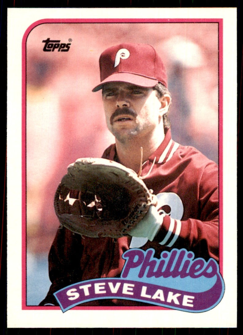 1989 Tops Traded Steve Lake Baseball Cards #65T