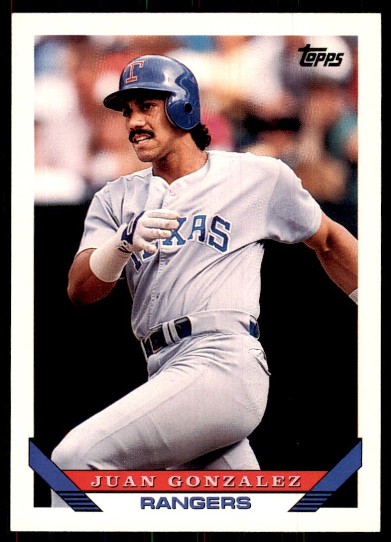 1993 Topps Juan Gonzalez Baseball Cards #34