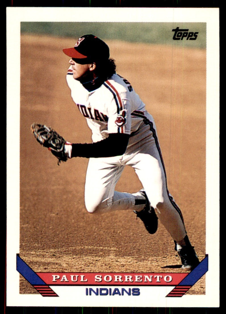 1993 Topps Paul Sorrento Baseball Cards #264