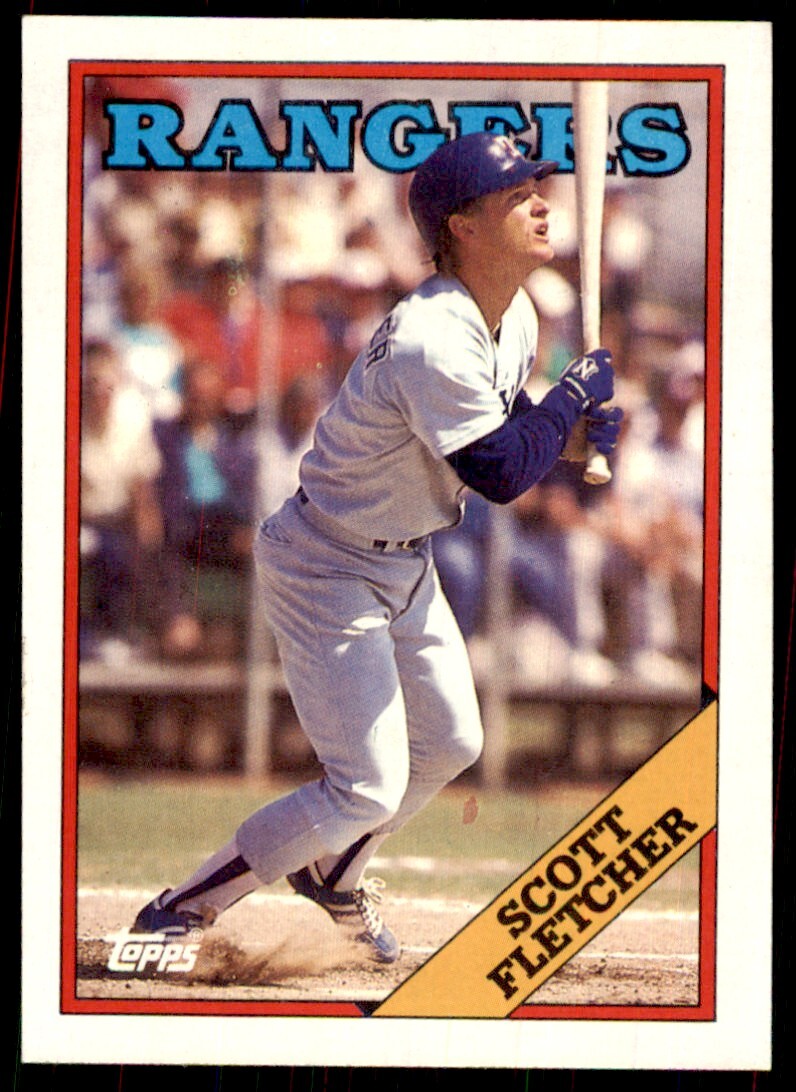 1988 Topps Scott Fletcher Baseball Cards #345