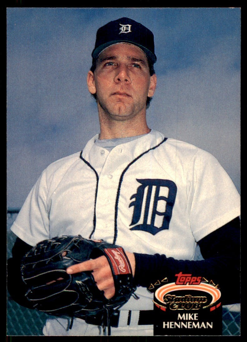 1992 Stadium Club Mike Henneman Detroit Tigers #34