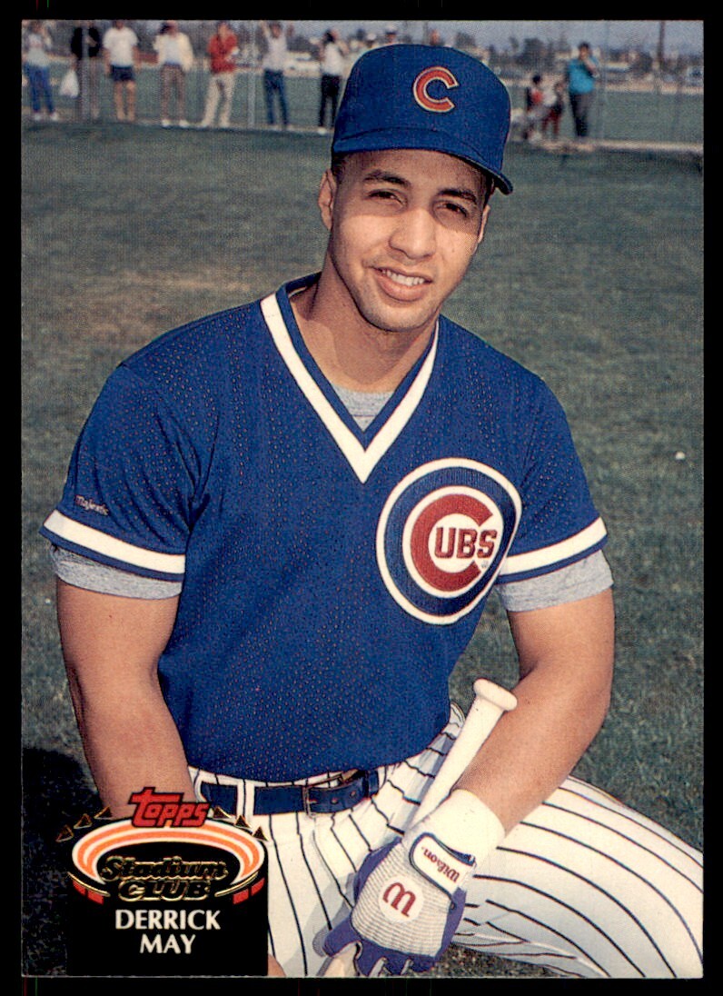 1992 Stadium Club Derrick May Chicago Cubs #148