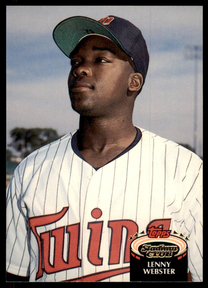 1992 Stadium Club Lenny Webster Minnesota Twins #183
