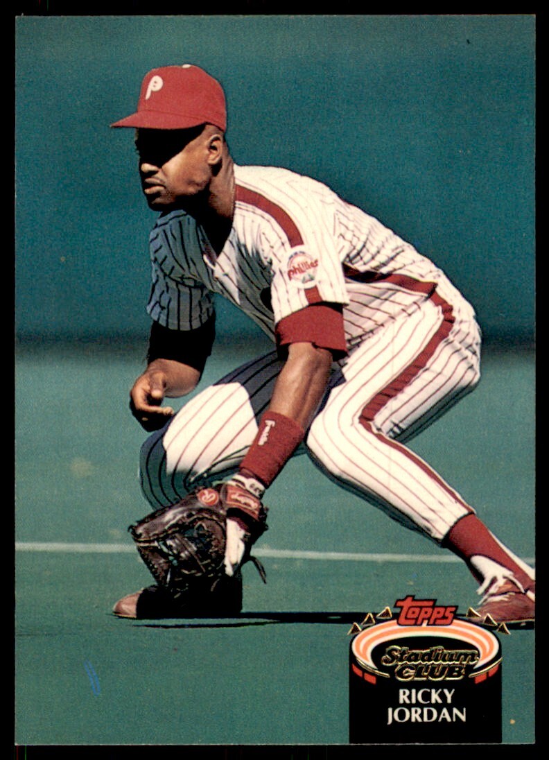 1992 Stadium Club Ricky Jordan Philadelphia Phillies #188