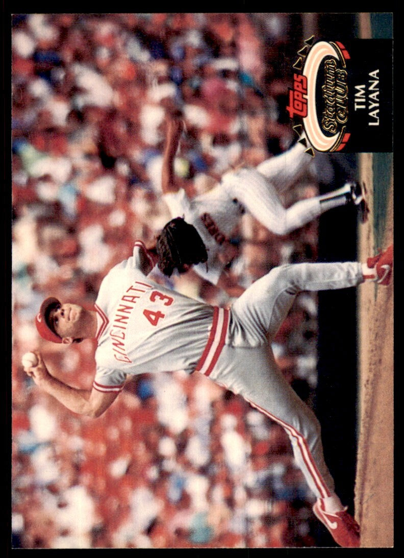 1992 Stadium Club Tim Layana Cincinnati Reds #419