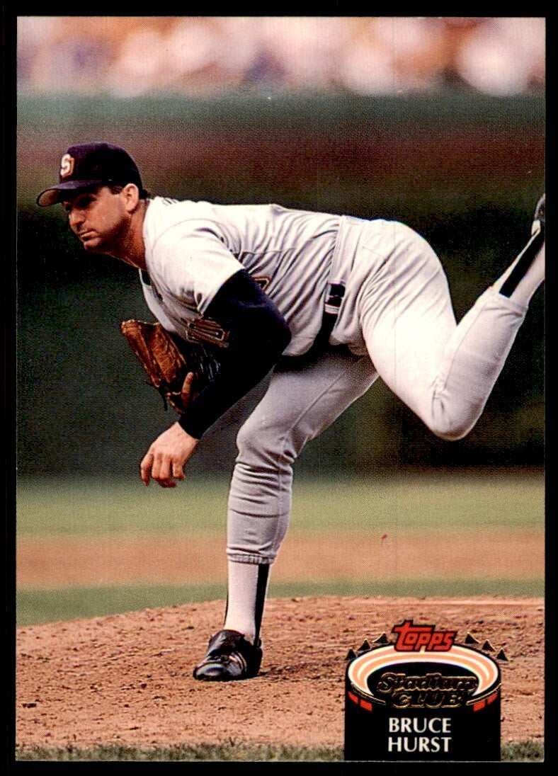 1992 Stadium Club Bruce Hurst San Diego Padres #312