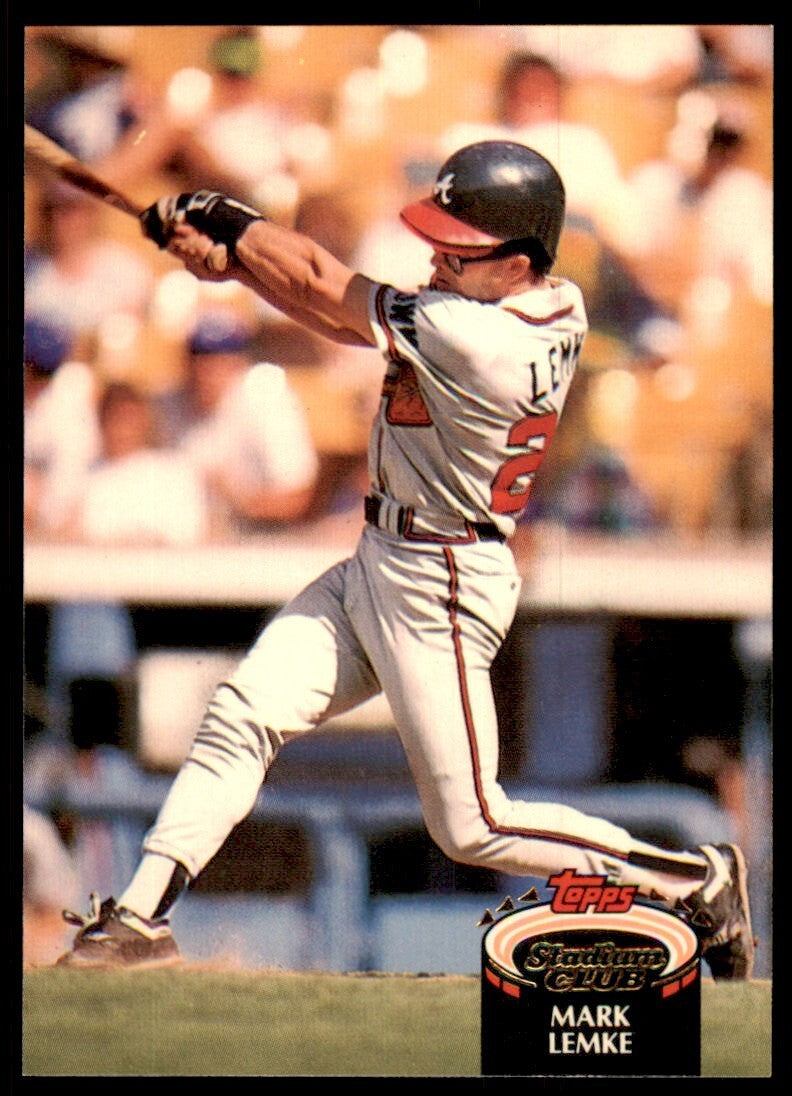 1992 Stadium Club Mark Lemke Atlanta Braves #316