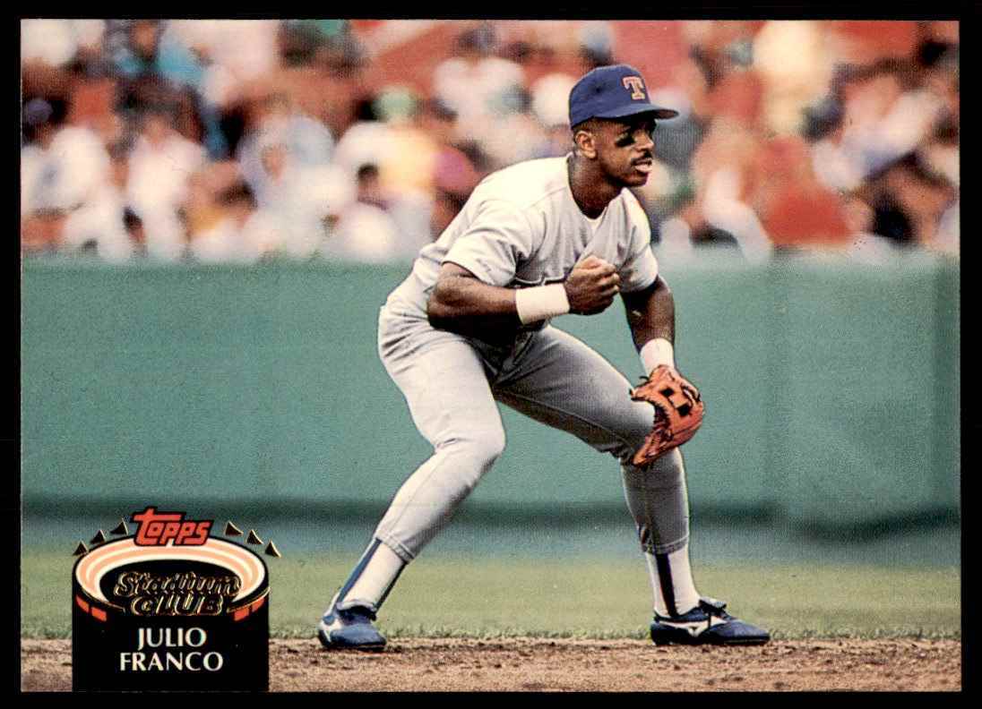 1992 Stadium Club Julio Franco Texas Rangers #440