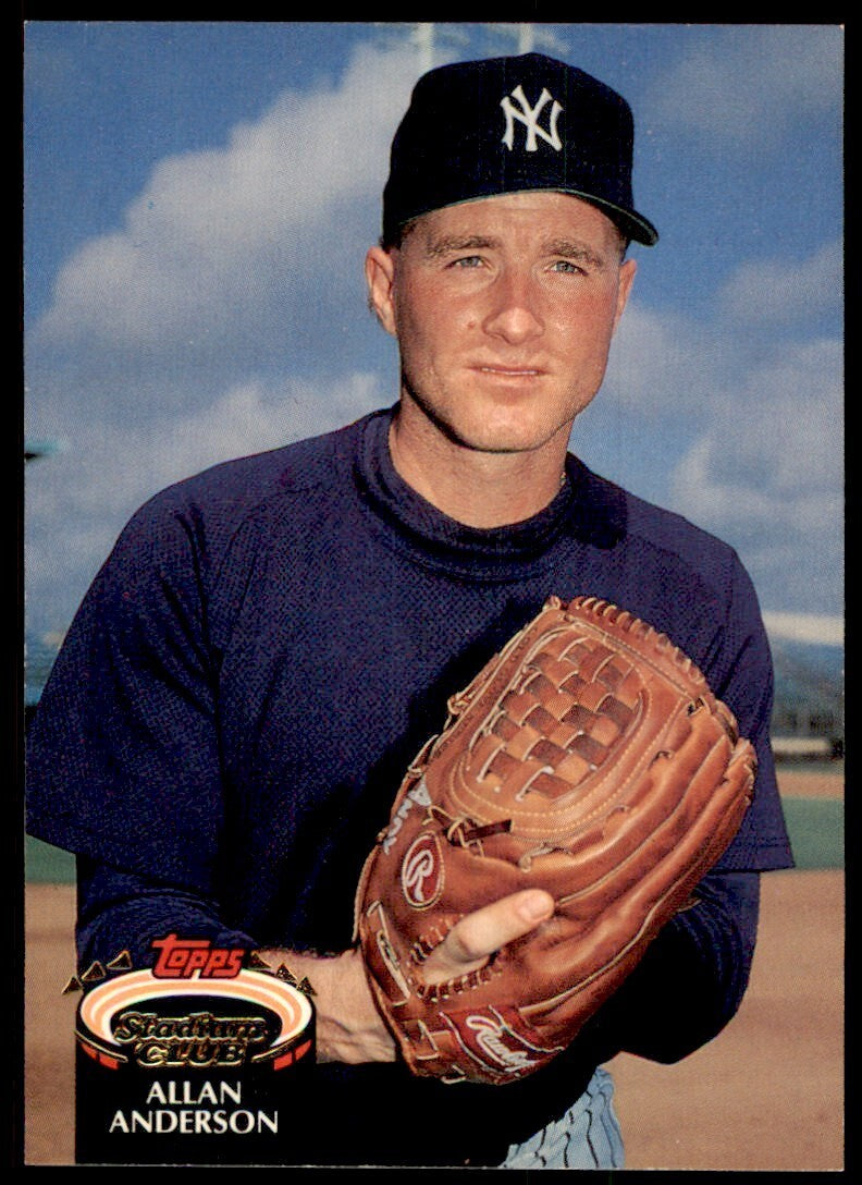 1992 Stadium Club Allan Anderson New York Yankees #767