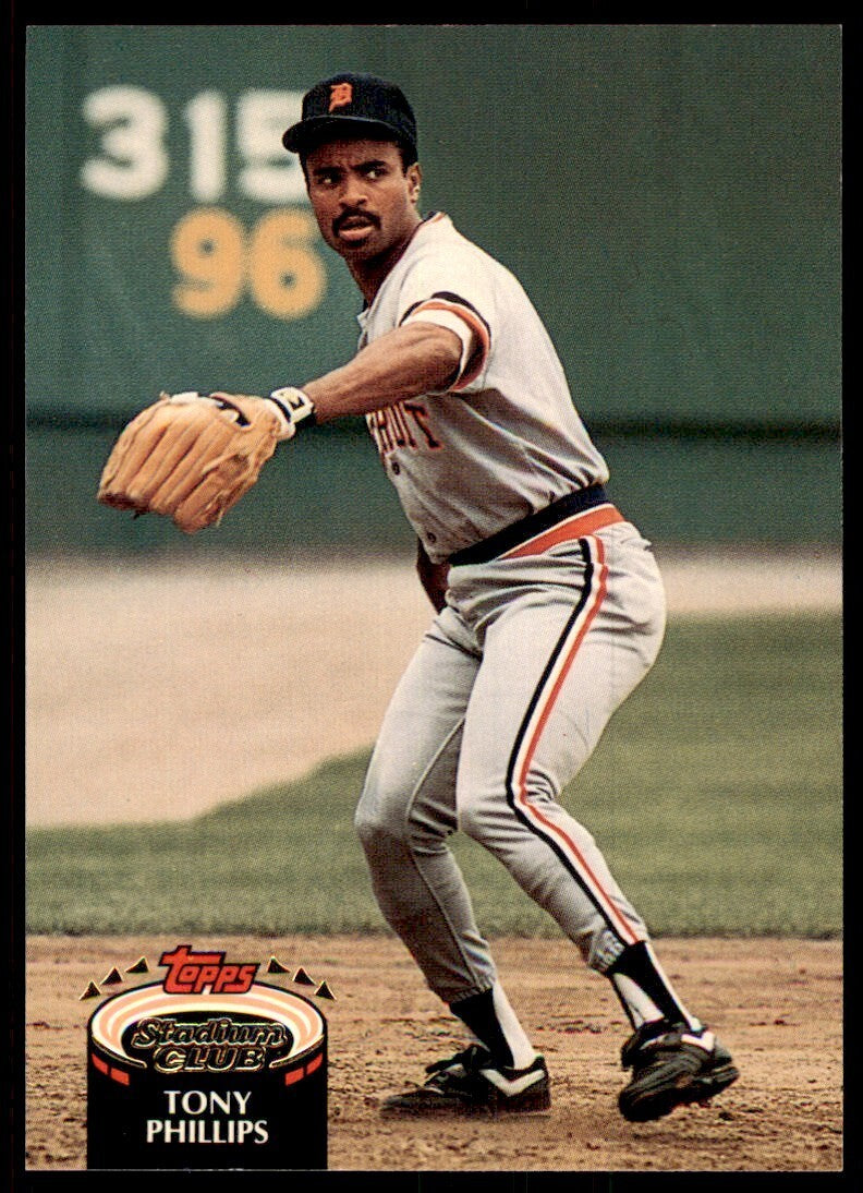 1992 Stadium Club Tony Phillips Detroit Tigers #488
