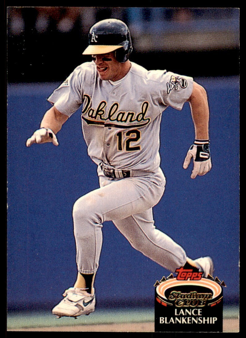 1992 Stadium Club Lance Blankenship Oakland Athletics #897