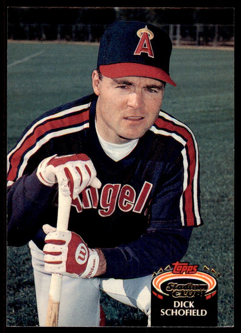 1992 Stadium Club Dick Schofield California Angels #16