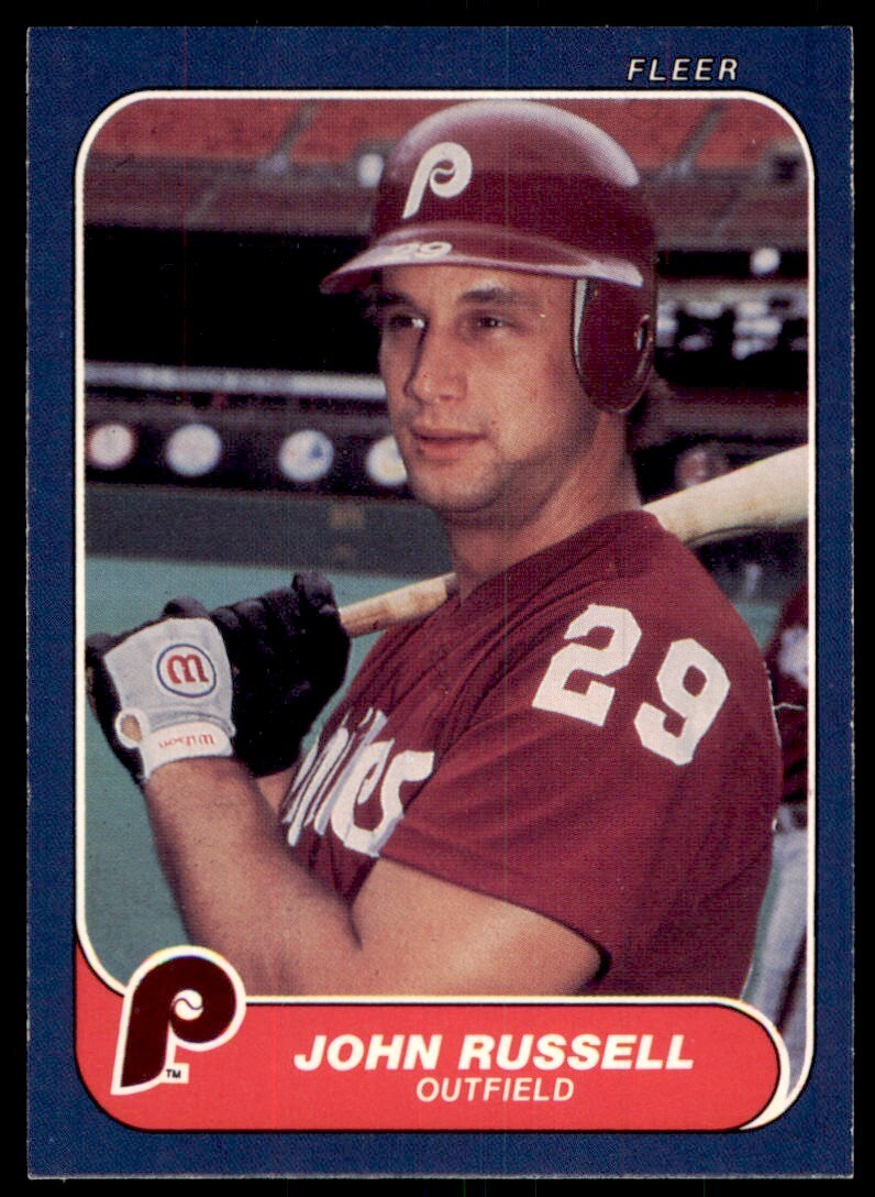 1986 Fleer John Russell Philadelphia Phillies #448