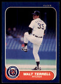 1986 Fleer Walt Terrell Detroit Tigers #240