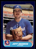 1986 Fleer Jeff Dedmon Atlanta Braves #513