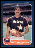 1986 Fleer Jeff Heathcock Rookie Houston Astros #302