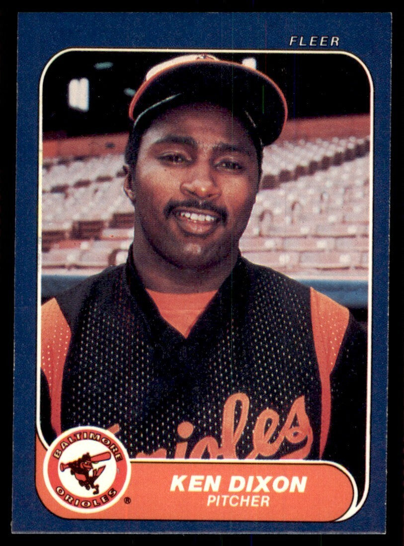 1986 Fleer Ken Dixon Baltimore Orioles #273