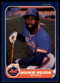1986 Fleer Mookie Wilson . New York Mets #97