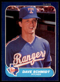 1986 Fleer Dave Schmidt Texas Rangers #571