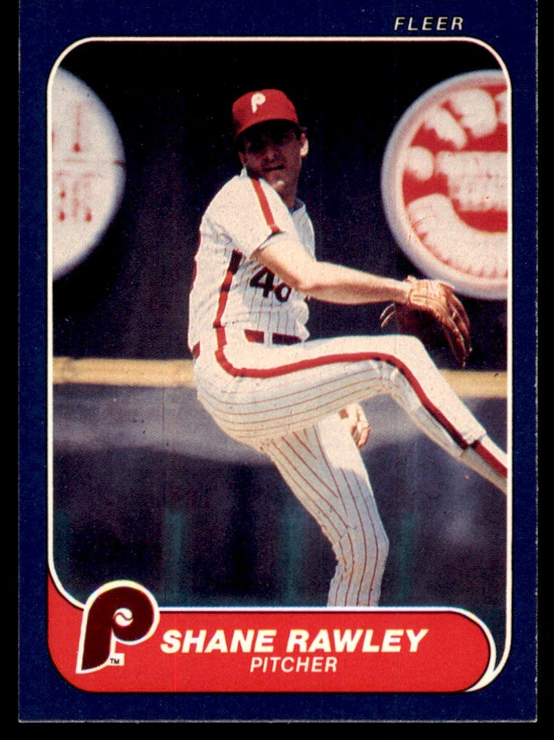 1986 Fleer Shane Rawley Philadelphia Phillies #446