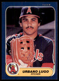 1986 Fleer Urbano Lugo Rookie ,, California Angels #162