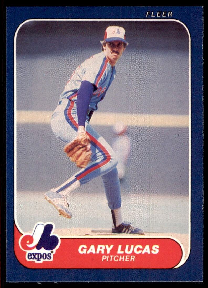 1986 Fleer Gary Lucas Montreal Expos #254
