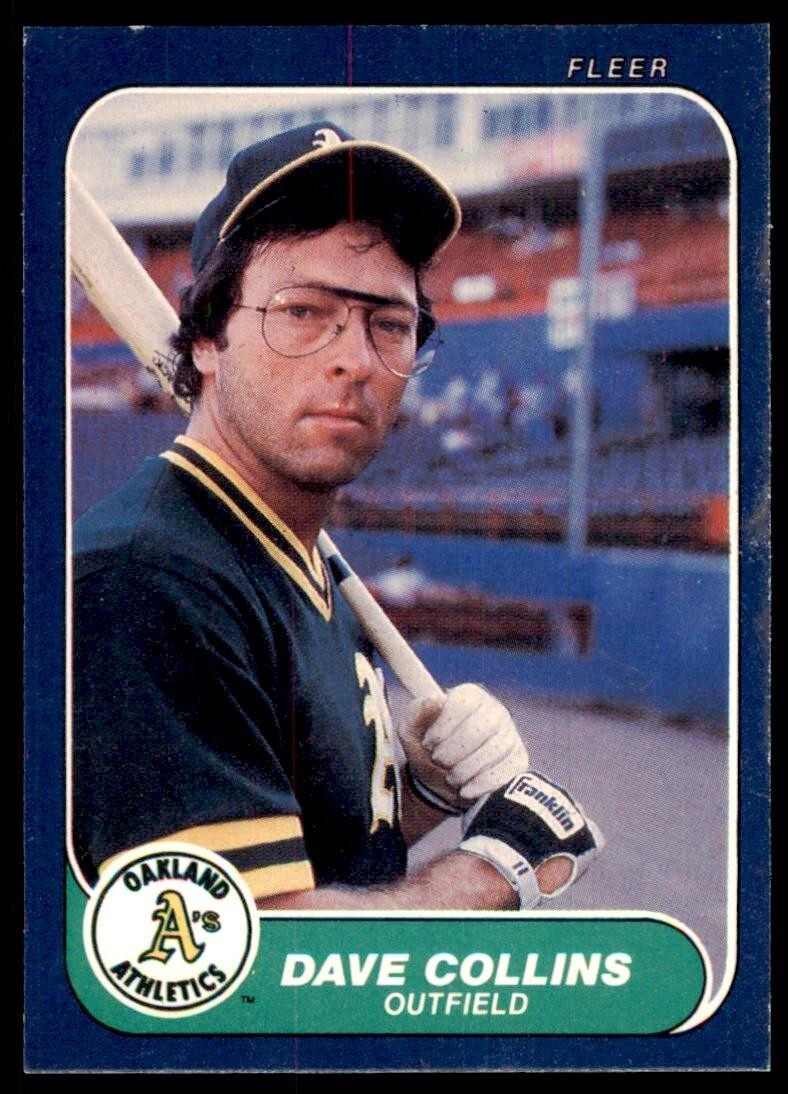 1986 Fleer Dave Collins Oakland Athletics #415