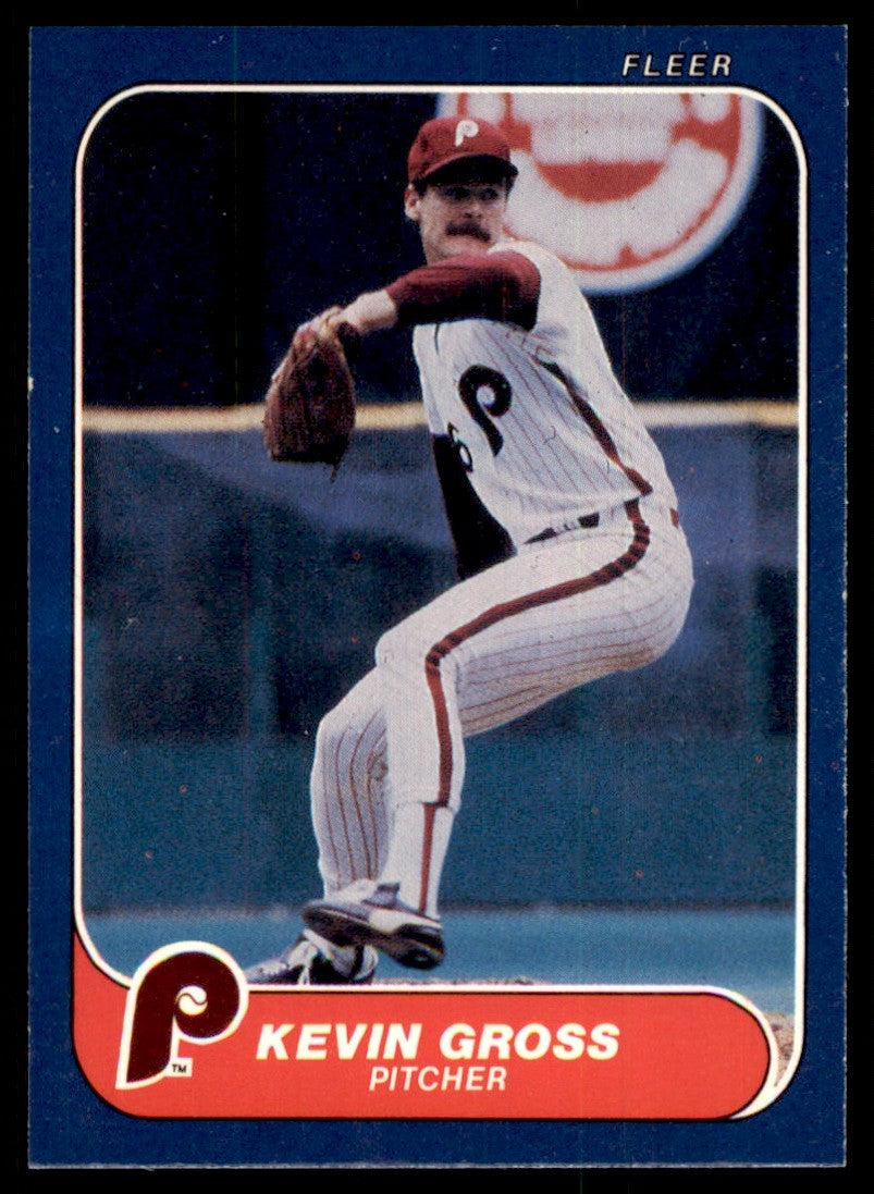 1986 Fleer Kevin Gross c Philadelphia Phillies #442