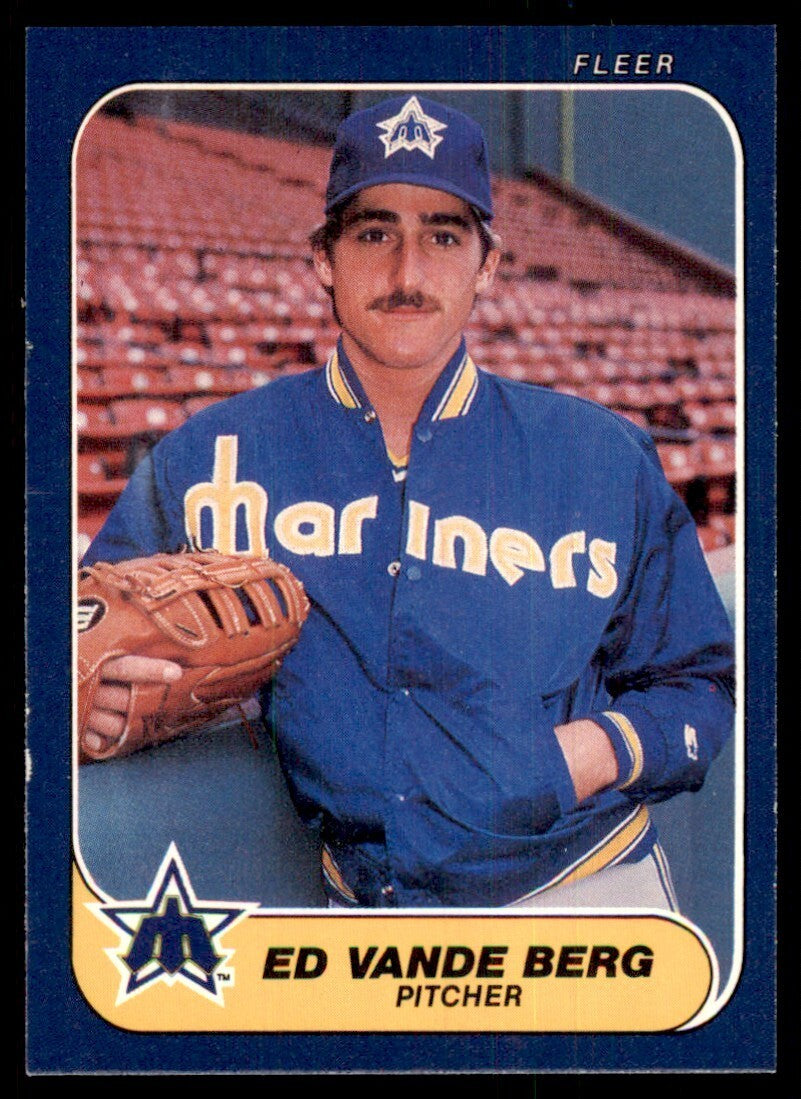 1986 Fleer Ed Vande Berg c Seattle Mariners #479