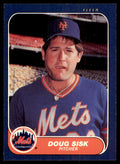 1986 Fleer Doug Sisk . New York Mets #94