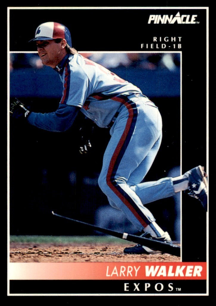 1992 Pinnacle Larry Walker Baseball Cardss #194