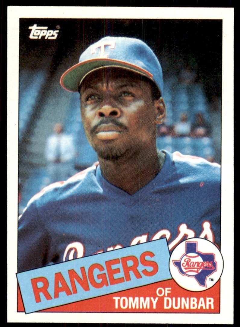 1985 Topps: Tommy Dunbar A Baseball Cards #102