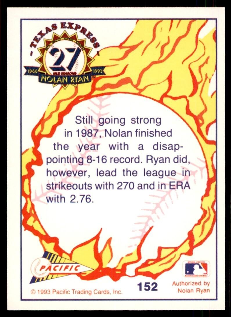 1993 Pacific Texas Express League Leader Baseball Cards #152