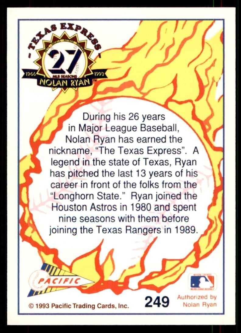 1993 Pacific Texas Express The Texas Express Baseball Cards #249