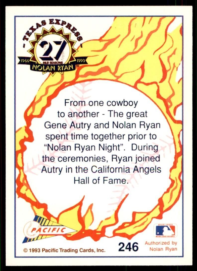 1993 Pacific Texas Express Cowboys B Baseball Cards #246