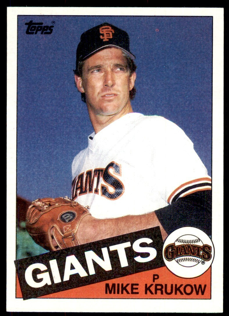 1985 Topps Mike Krukow A Baseball Cards #74