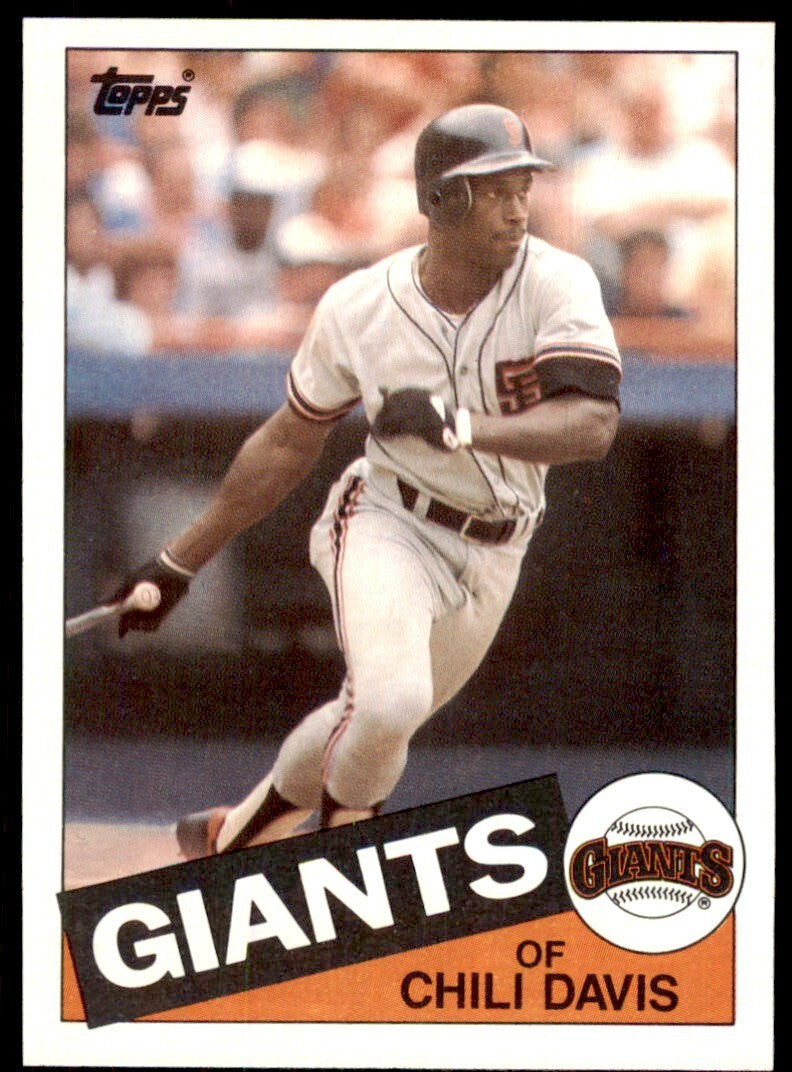 1985 Topps Chili Davis B Baseball Cards #245