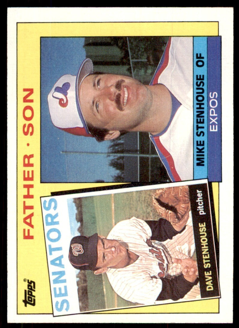 1985 Topps! Dave Stenhouse/Mike Stenhouse C Baseball Cards #141