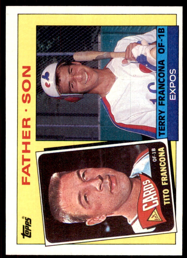 1985 Topps! Tito Francona/Terry Francona B Baseball Cards #134