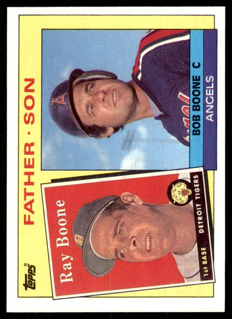 1985 Topps! Ray Boone/Bob Boone C Baseball Cards #133